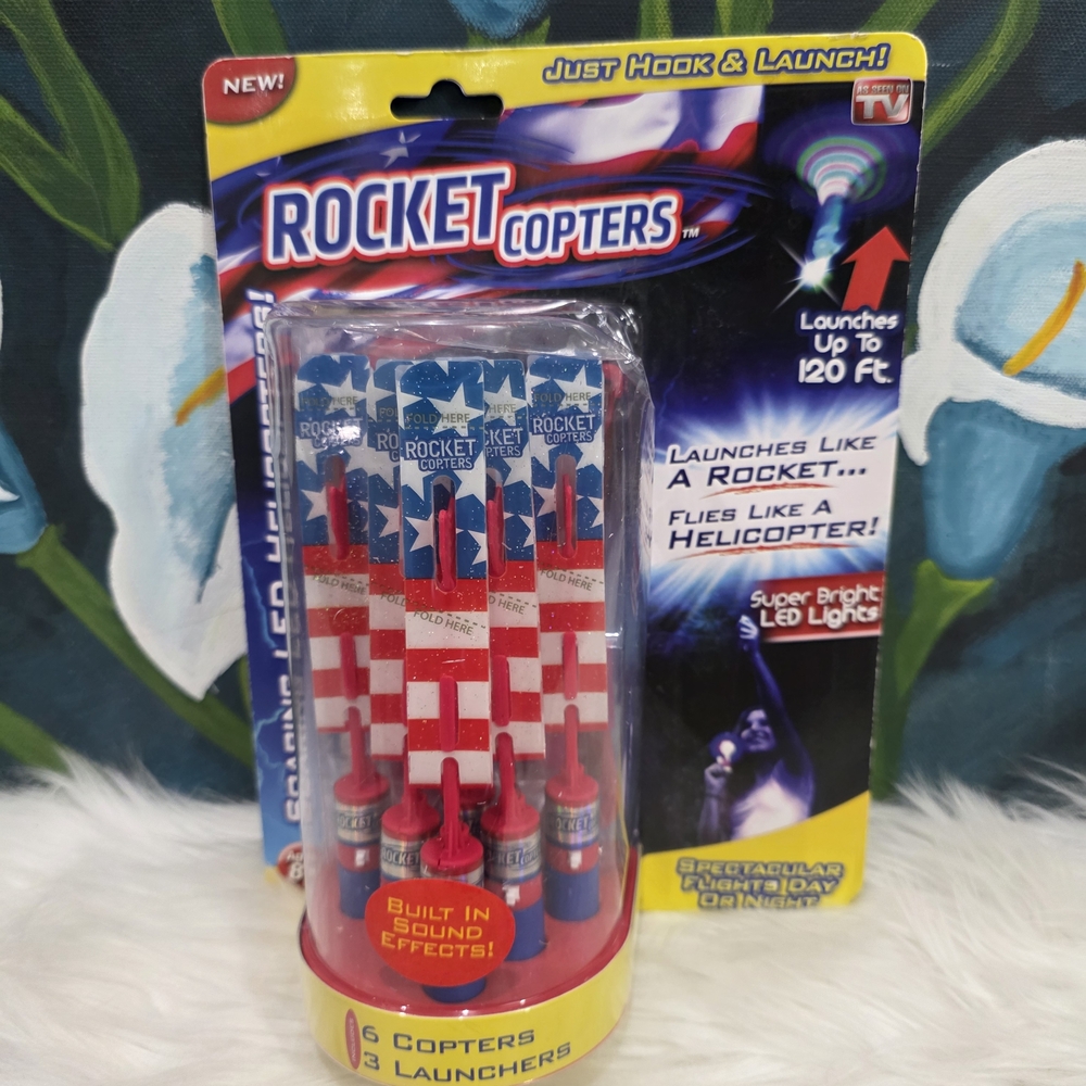 Rocket Copters LED Launch Pack - Red, White & Blue